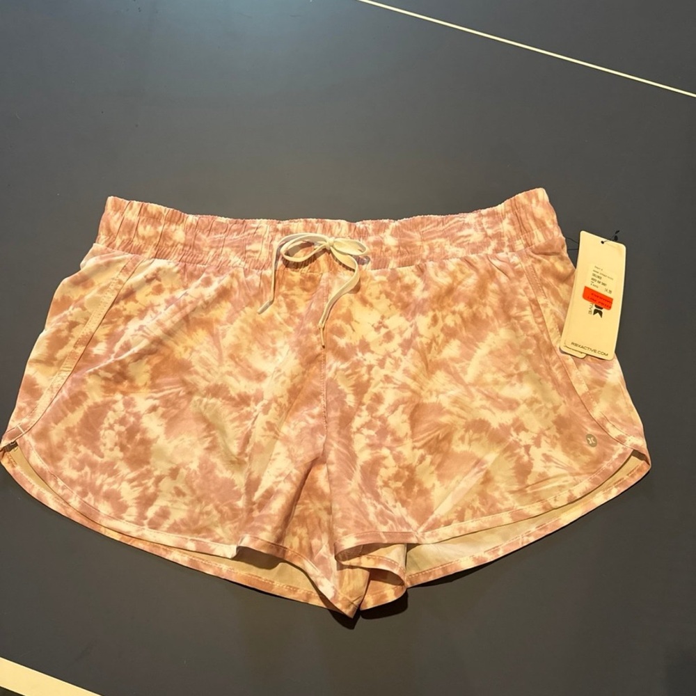 Reebok Pink Tie-Dye Athletic Shorts